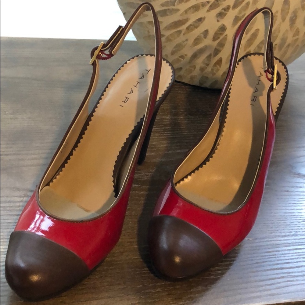 Fun Fall Heels 👠 patented red leather